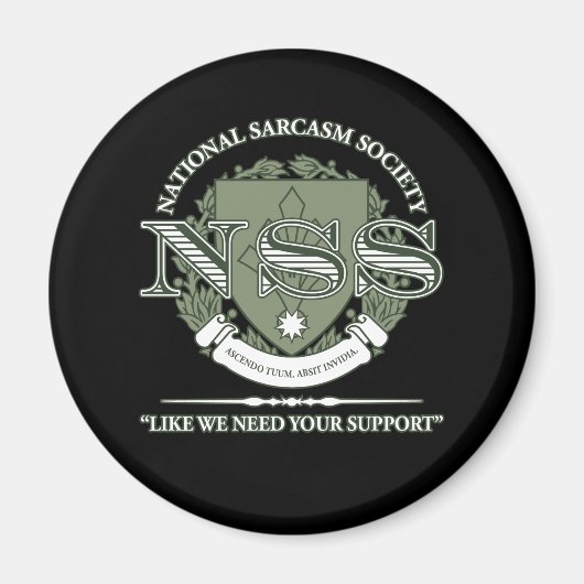 National Sarcasm Society Magnet (Vorne)
