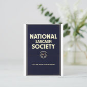 National-Sarcasm-Society Postkarte (Stehend Vorderseite)
