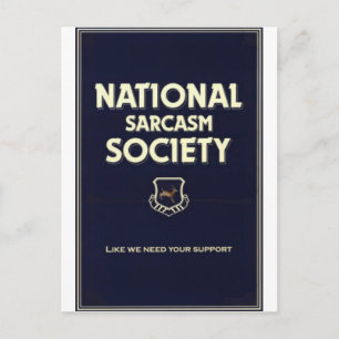 National-Sarcasm-Society Postkarte