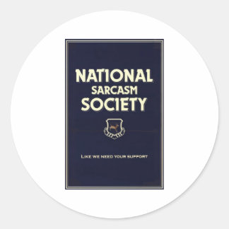 National-Sarcasm-Society Runder Aufkleber