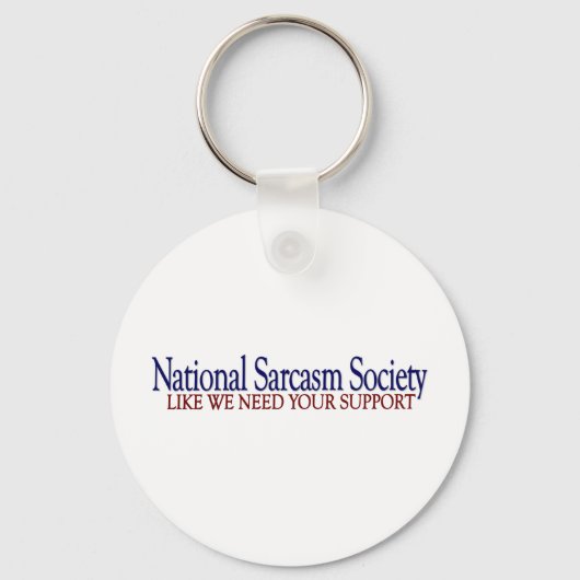 National Sarcasm Society Schlüsselanhänger (Vorderseite)