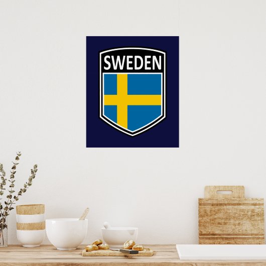 National - Schweden Poster (Küche)
