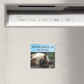 National Siamese Cat Day 6. April Magnet (In Situ (Geschirrspüler))