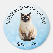 National Siamese Cat Day 6. April Magnet (Vorne)