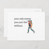 National Siblings Day Brothers Postkarte (Vorne/Hinten)