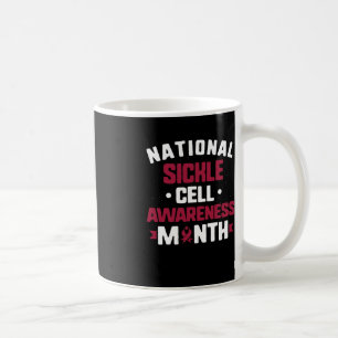 National Sickle Cell Awareness Montag Burgundy Rib Kaffeetasse