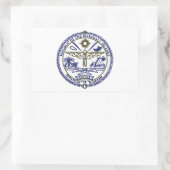 National Siegel der Marshallinseln Rechteckiger Aufkleber (Tasche)