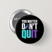 National Suicide Prevention Awareness Month Warrio Button (Vorne & Hinten)
