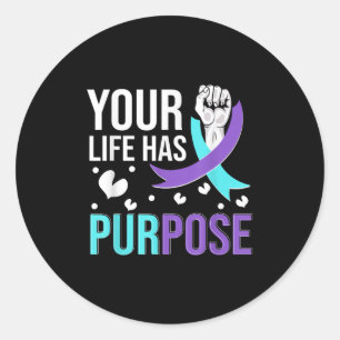 National Suicide Prevention Awareness Month Warrio Runder Aufkleber