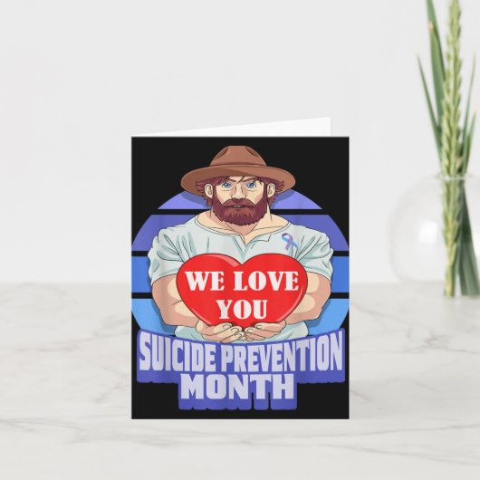 National Suicide Prevention Month Concerned Dad Lo Karte (Vorderseite)
