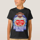 National Suicide Prevention Month Concerned Dad Lo T-Shirt (Vorderseite)