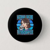 National Suicide Prevention Week Suprt Mental Heal Button (Vorderseite)