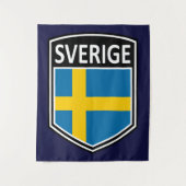 national - Sverige Wandteppich (Vorderseite)
