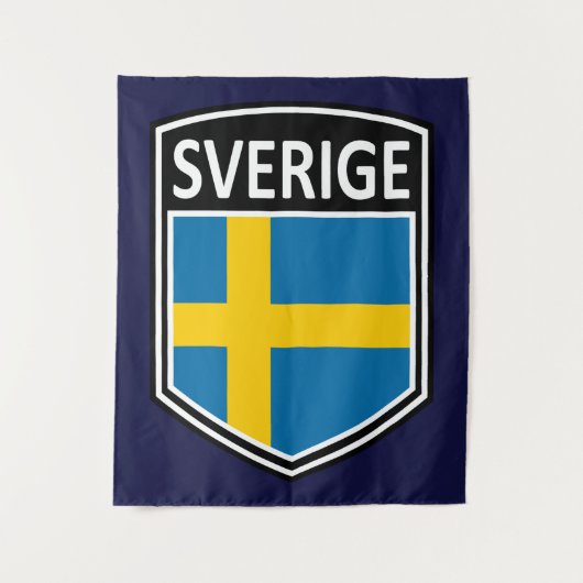 national - Sverige Wandteppich (Vorderseite)