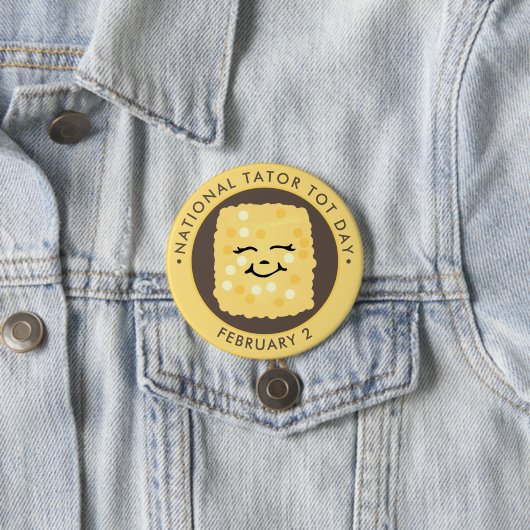 National Tater Tot Day, kawaii tot Button (Beispiel)