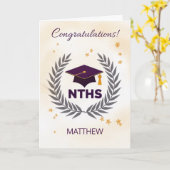 National Technical Honor Society Benutzerdefiniert Karte (Gelbe Blume)