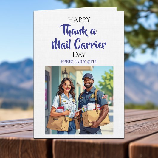 National Thank a Mail Carrier Day | Feb 4th Karte