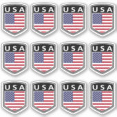 National - USA Aufkleber (Vorderseite)
