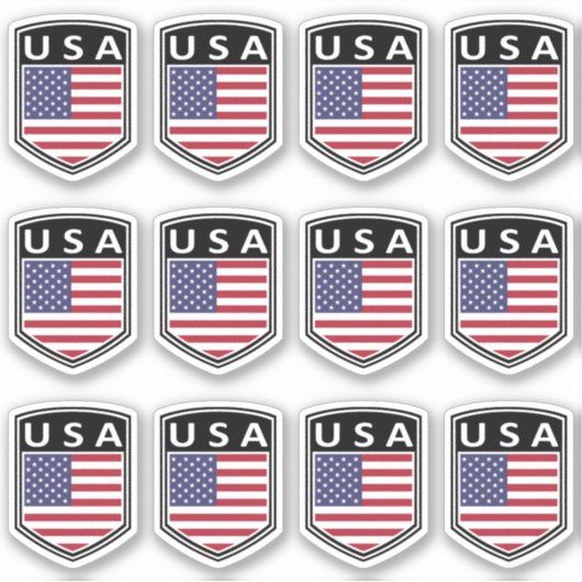 National - USA Aufkleber (Vorderseite)