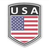 National - USA Aufkleber (Vorderseite)