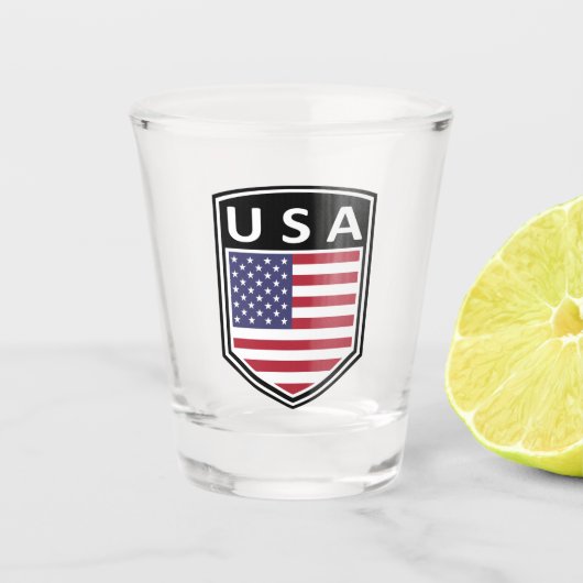 National - USA Schnapsglas (Vorderseite)