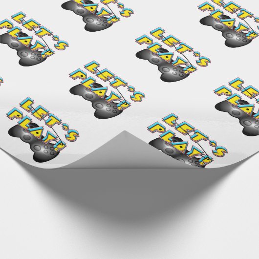 National Video Games Day - Lass uns spielen! Geschenkpapier (Ecke)
