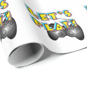 National Video Games Day - Lass uns spielen! Geschenkpapier (Rolleneckpunkt)