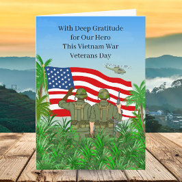 National Vietnam War Veterans Day Soldiers Karte