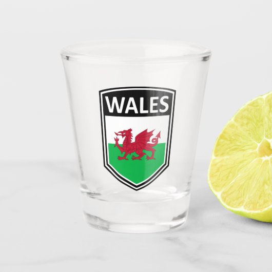 National - Wales Schnapsglas (Vorderseite)