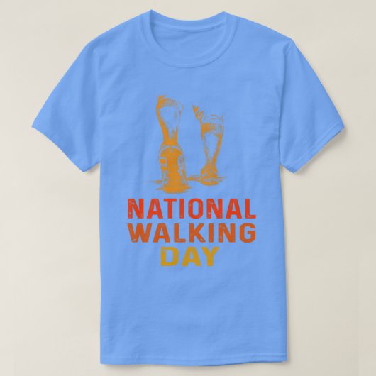 National Walking Day T-Shirt (Design vorne)