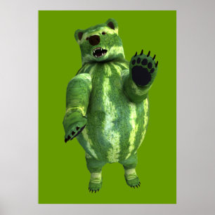 National Watermelon Day Bären Poster