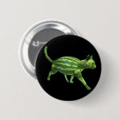 National Watermelon Day Cat Button (Vorne & Hinten)