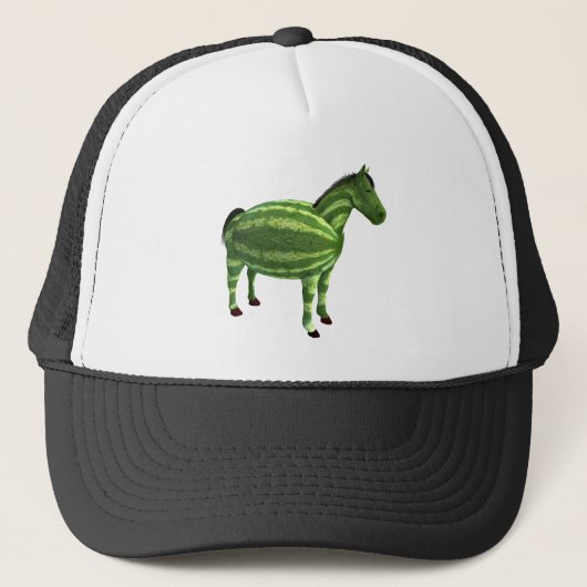 National Watermelon Day Horse Truckerkappe (Vorderseite)