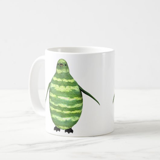 National Watermelon Day Penguin Kaffeetasse (Vorderseite Links)