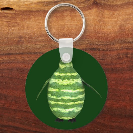 National Watermelon Day Penguin Schlüsselanhänger (Vorderseite)