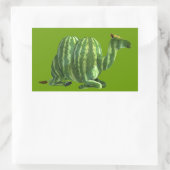 National Watermelone Day Dromedary Rechteckiger Aufkleber (Tasche)