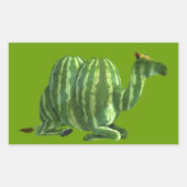 National Watermelone Day Dromedary Rechteckiger Aufkleber (Vorderseite)