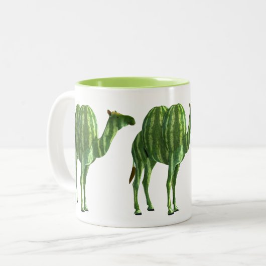 National Watermelone Day Dromedary Zweifarbige Tasse (Vorderseite Links)