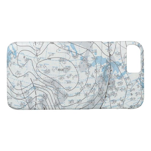 National Weather Map Case-Mate iPhone Hülle (Rückseite (Horizontal))