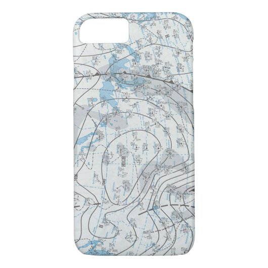 National Weather Map Case-Mate iPhone Hülle (Rückseite)