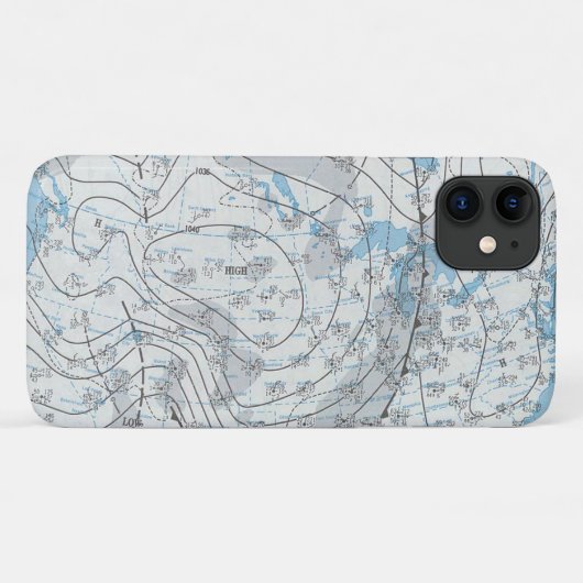 National Weather Map Case-Mate iPhone Hülle (Rückseite (Horizontal))