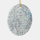National Weather Map Keramik Ornament (Rechts)