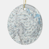 National Weather Map Keramik Ornament (Links)