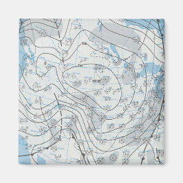 National Weather Map Magnet