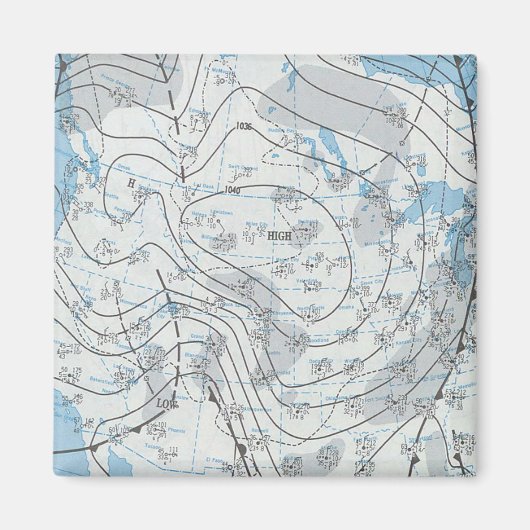 National Weather Map Magnet (Vorne)