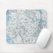 National Weather Map Mousepad (Mit Mouse)