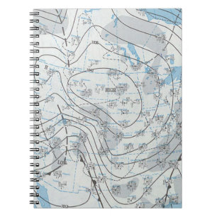 National Weather Map Notizblock