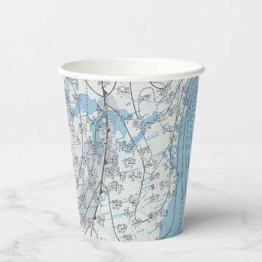 National Weather Map Pappbecher (Rückseite)