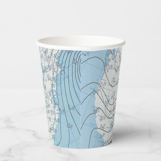 National Weather Map Pappbecher (Rechts)