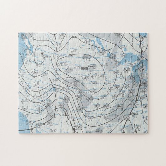 National Weather Map Puzzle (Horizontal)